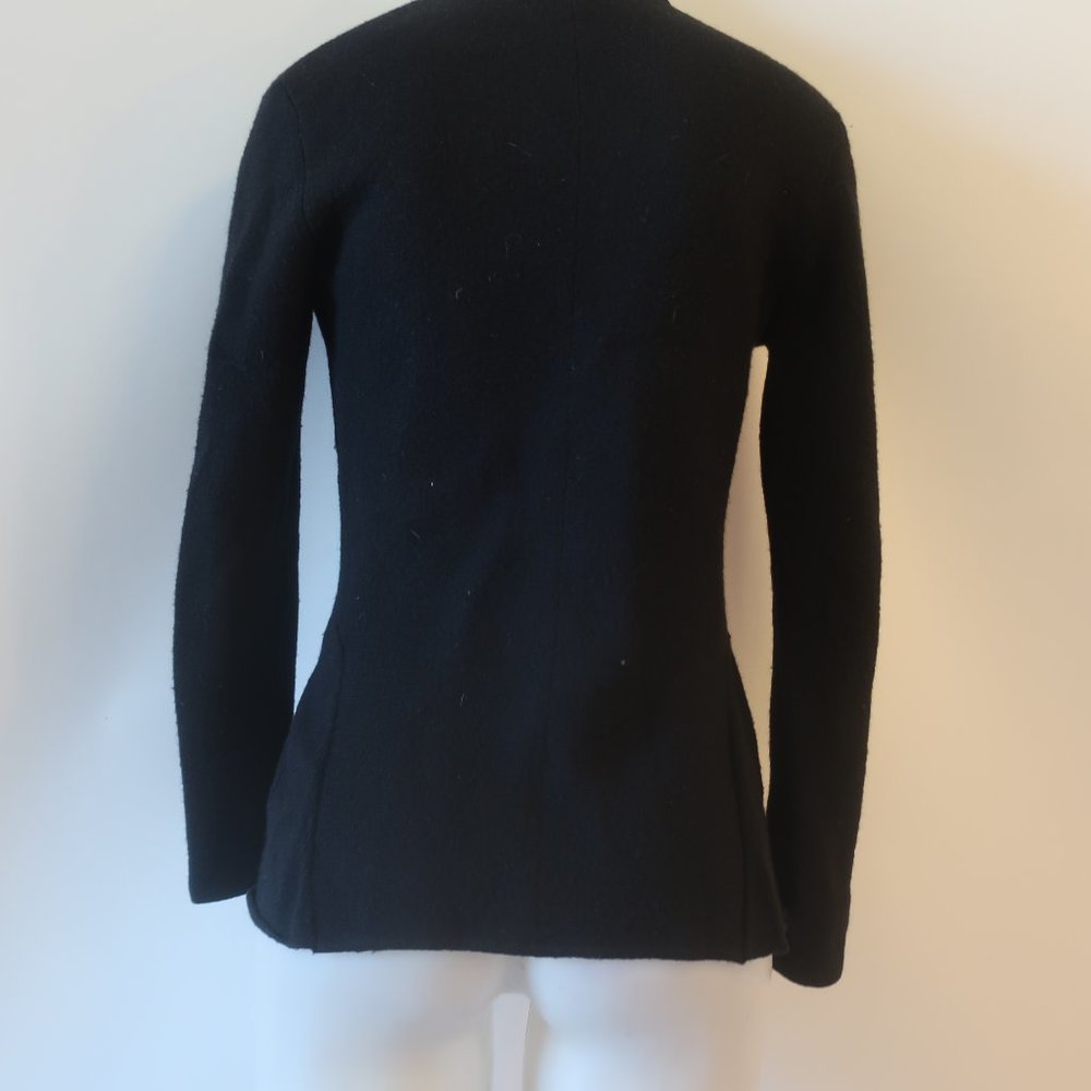 Raffi Black classic Cashmere Button-Front Women's Cardigan Sweater size small - Picture 5 of 7